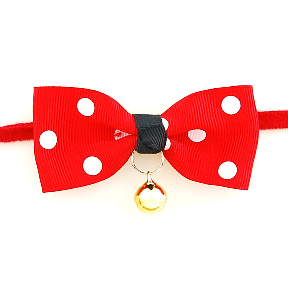 Cute Adjustable Pet Bow Tie with Bell – Stylish Accessory for Dogs - Elibark Dog Supplies