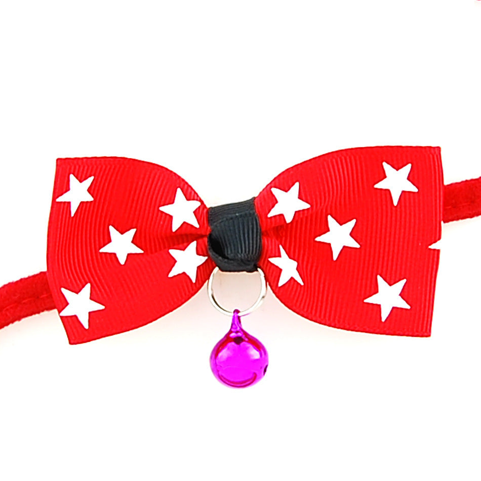 Cute Adjustable Pet Bow Tie with Bell – Stylish Accessory for Dogs - Elibark Dog Supplies