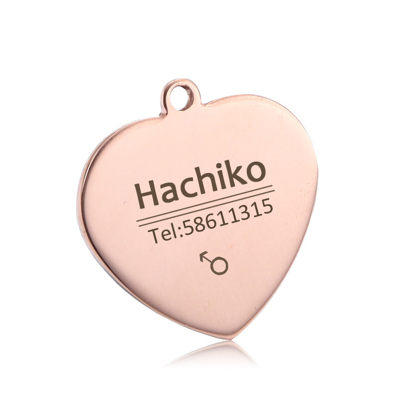 Custom Pet ID Tags | Engraved Dog Name, Photo & Address | Titanium Steel
