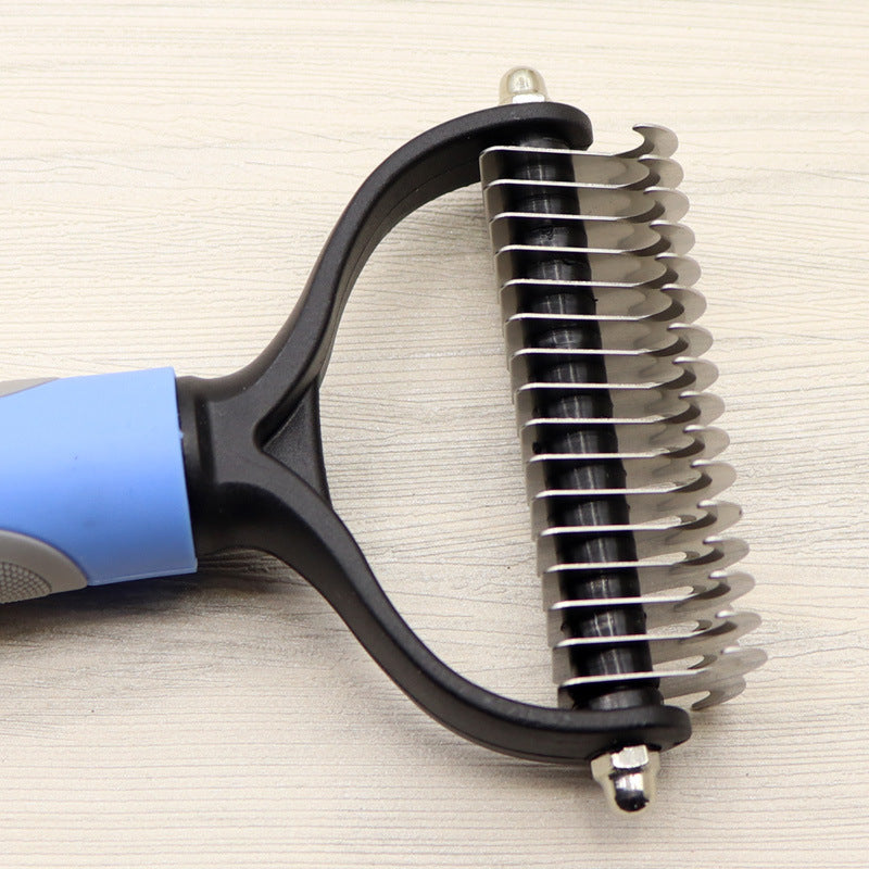 Dog Knot Remover Comb – Stainless Head with Easy-Grip Handle - Elibark Dog Supplies