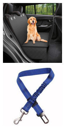 Dog Car Seat Cover – Hammock Style with Mesh Window & Pockets - Elibark Dog Supplies