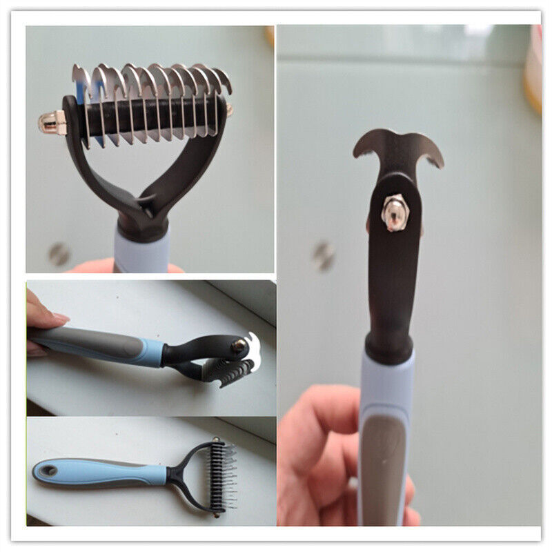 Gentle Dual-Sided Brush for Tangles & Loose Fur - Elibark Dog Supplies