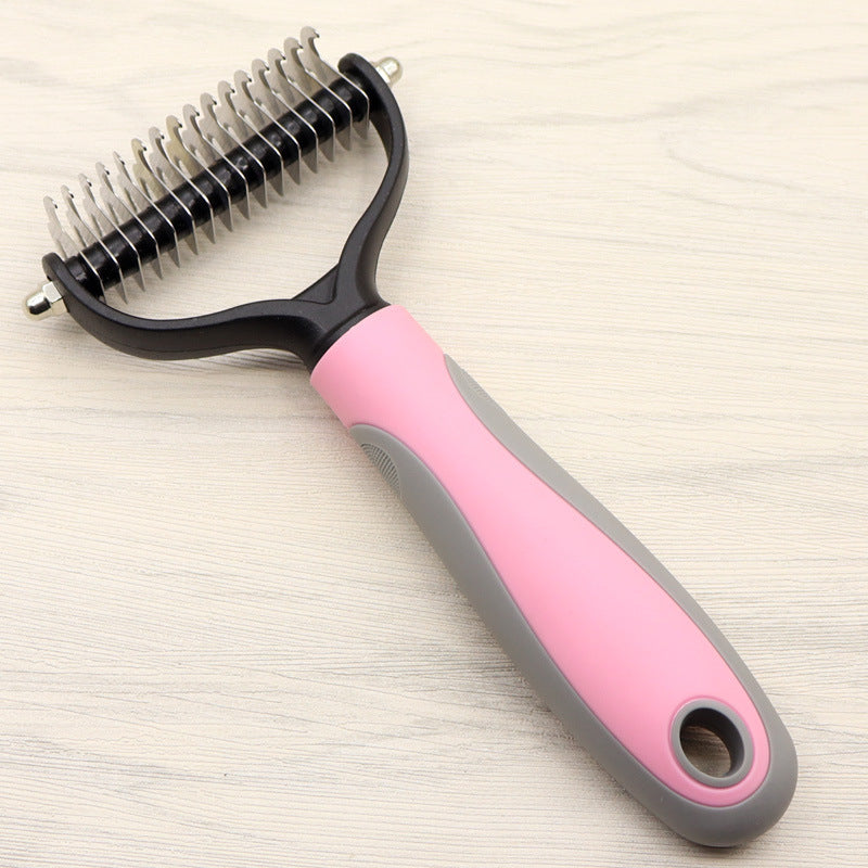 Dog Knot Remover Comb – Stainless Head with Easy-Grip Handle - Elibark Dog Supplies