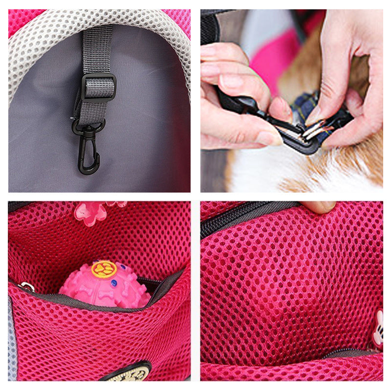 Breathable Front Dog Carrier Backpack with Safety Features - Elibark Dog Supplies