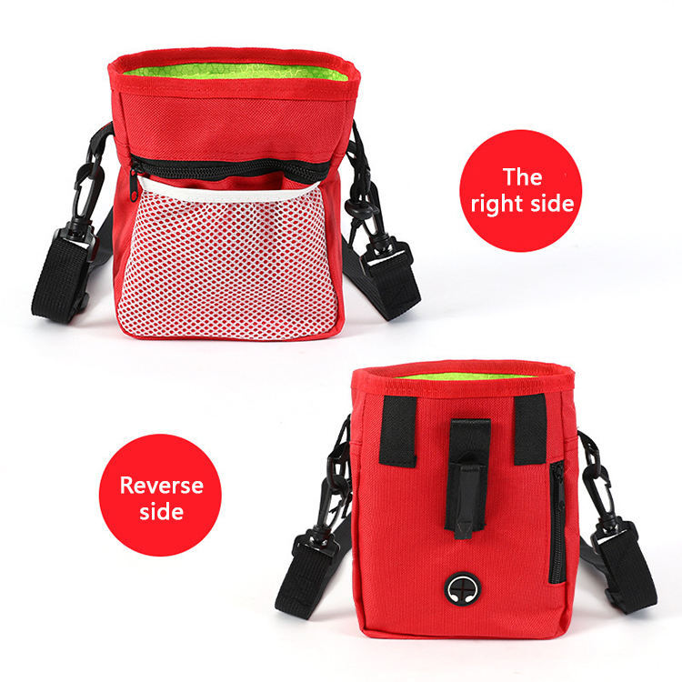 Hands-Free Dog Treat Pouch with Poop Bag Dispenser - Elibark Dog Supplies