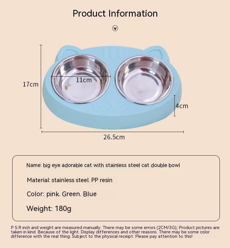 Non-Slip Raised Double Bowls for Dogs - Elibark Dog Supplies