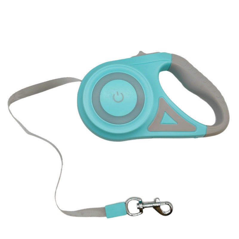 NightGlow Retractable Dog Leash with LED Light - Elibark Dog Supplies