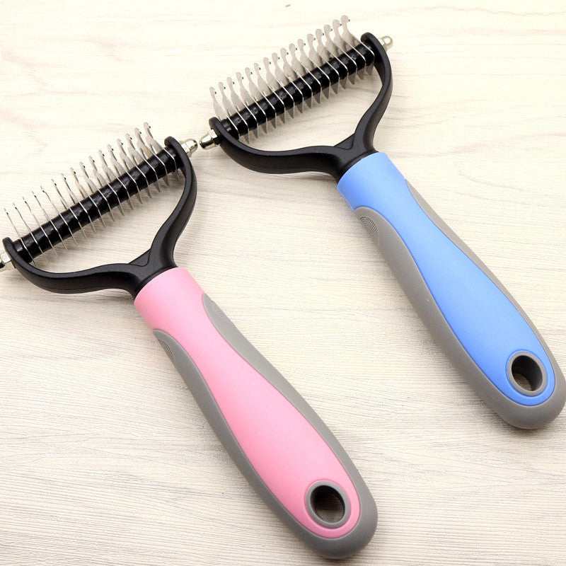 Dog Knot Remover Comb – Stainless Head with Easy-Grip Handle - Elibark Dog Supplies