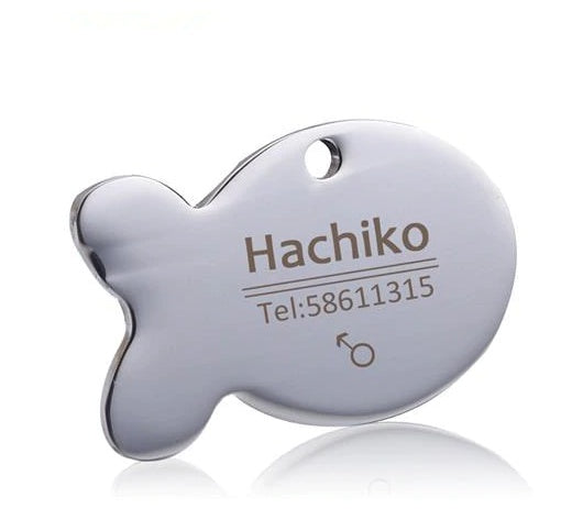 Custom Pet ID Tags | Engraved Dog Name, Photo & Address | Titanium Steel