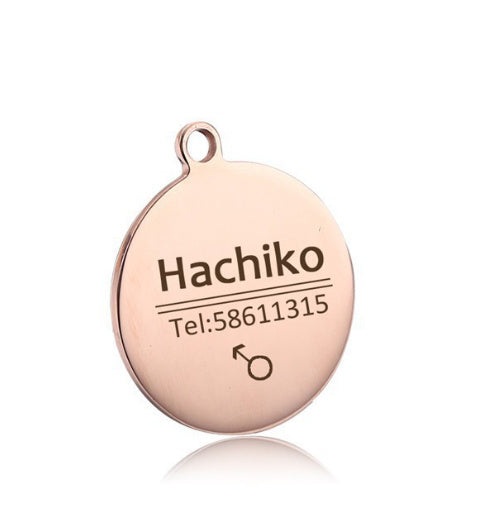 Custom Pet ID Tags | Engraved Dog Name, Photo & Address | Titanium Steel
