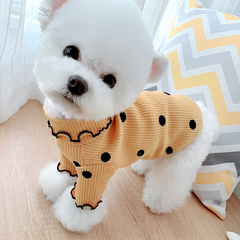 Soft & Stylish Polka Dot Dog Shirt with Perfect Fit - Elibark Dog Supplies