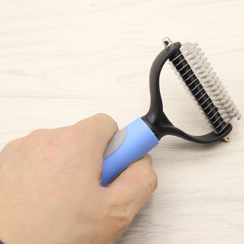 Dog Knot Remover Comb – Stainless Head with Easy-Grip Handle - Elibark Dog Supplies