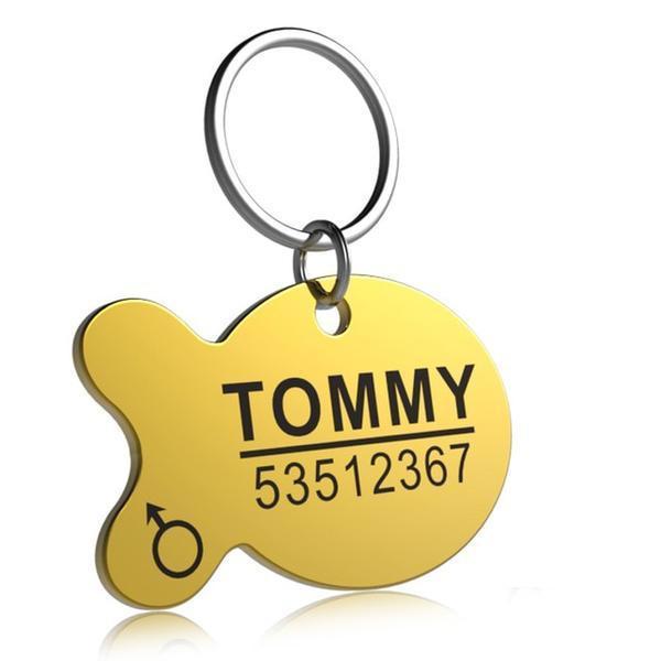 Custom Pet ID Tags | Engraved Dog Name, Photo & Address | Titanium Steel