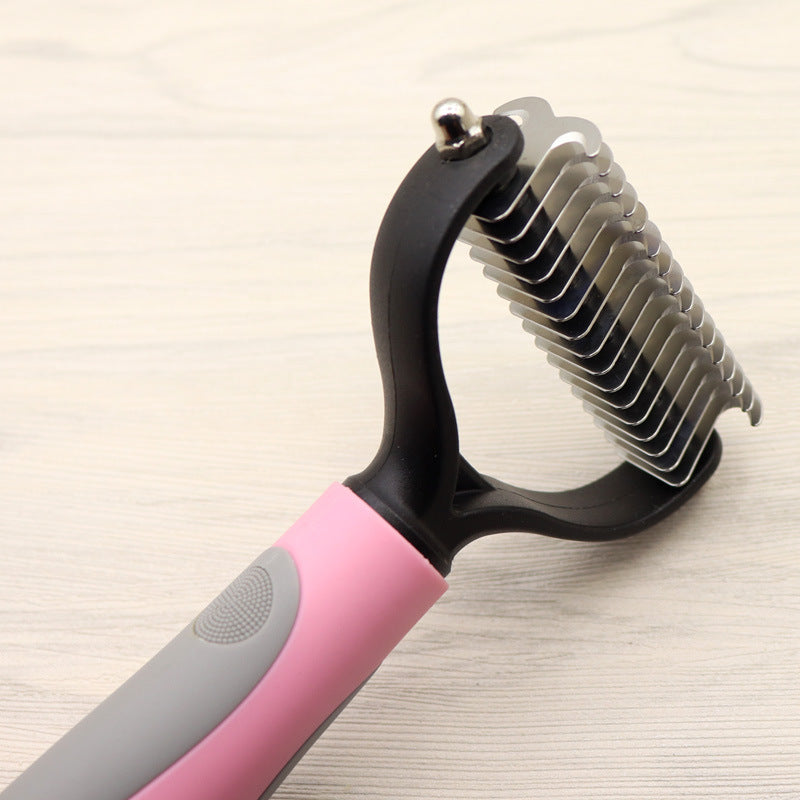 Dog Knot Remover Comb – Stainless Head with Easy-Grip Handle - Elibark Dog Supplies