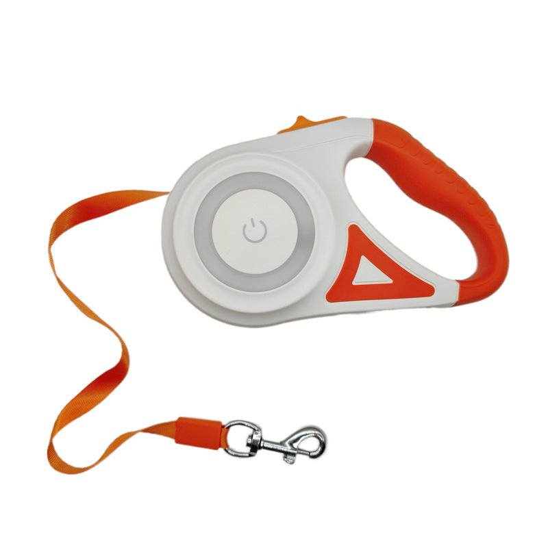 NightGlow Retractable Dog Leash with LED Light - Elibark Dog Supplies