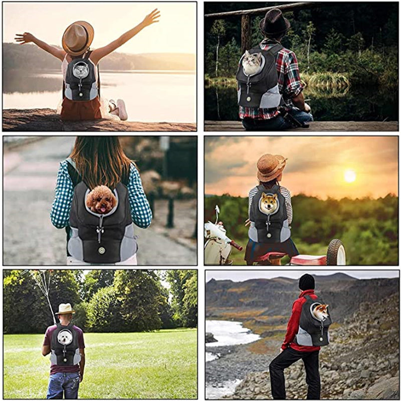 Breathable Front Dog Carrier Backpack with Safety Features - Elibark Dog Supplies