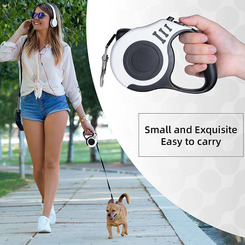 Tangle-Free Retractable Dog Leash with Comfortable Grip - Elibark Dog Supplies