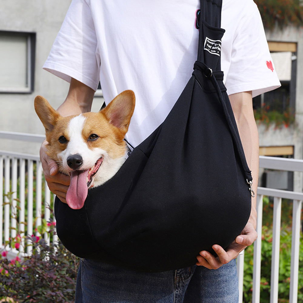 Adjustable Pet Shoulder Bag with Safety Buckle & Storage Pocket - Elibark Dog Supplies