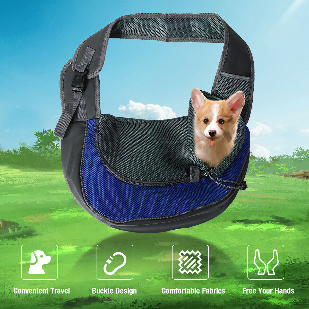 Comfortable & Durable Pet Carrier Shoulder Bag - Elibark Dog Supplies