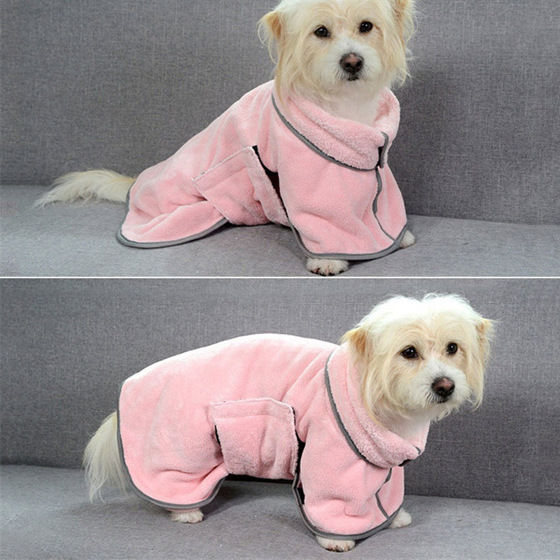 Microfiber Pet Drying Towel – Quick-Dry Bathrobe for Dogs - Elibark Dog Supplies