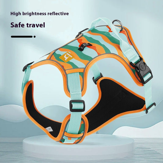 Reflective Dog Harness with Leash – Chest & Back Control - Elibark Dog Supplies