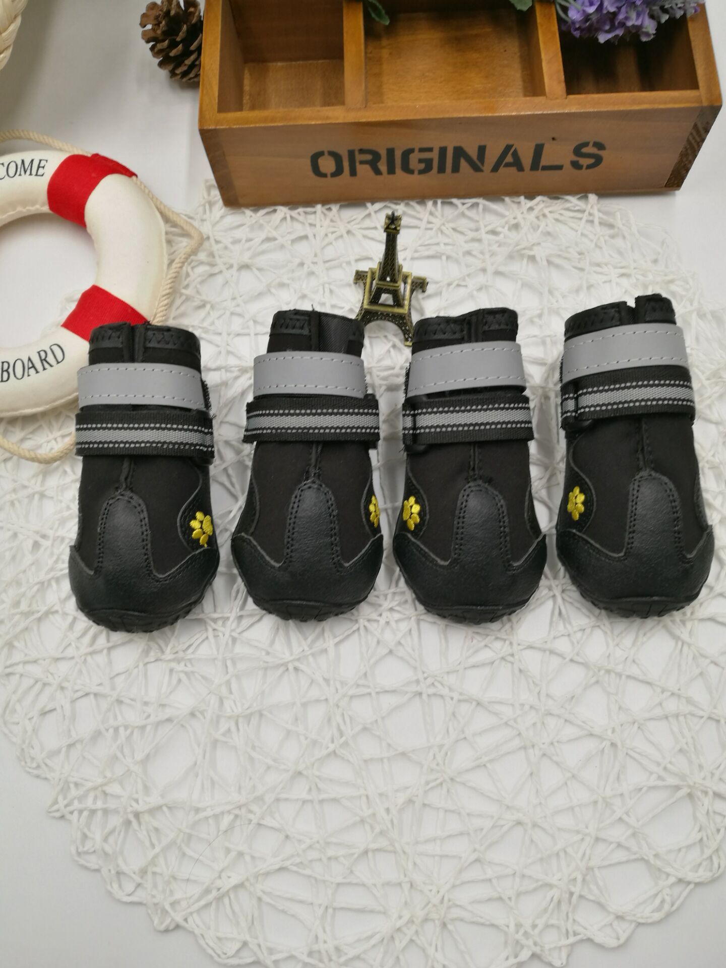 Waterproof Non-Slip Dog Boots with Adjustable Strap - Elibark Dog Supplies