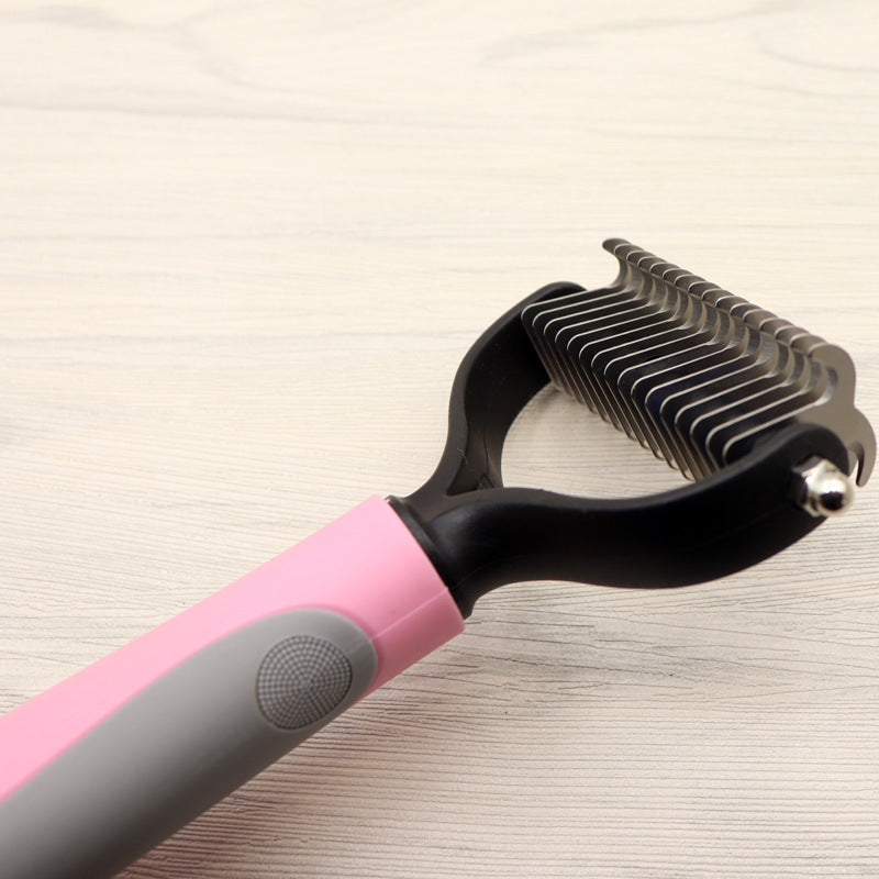 Dog Knot Remover Comb – Stainless Head with Easy-Grip Handle - Elibark Dog Supplies