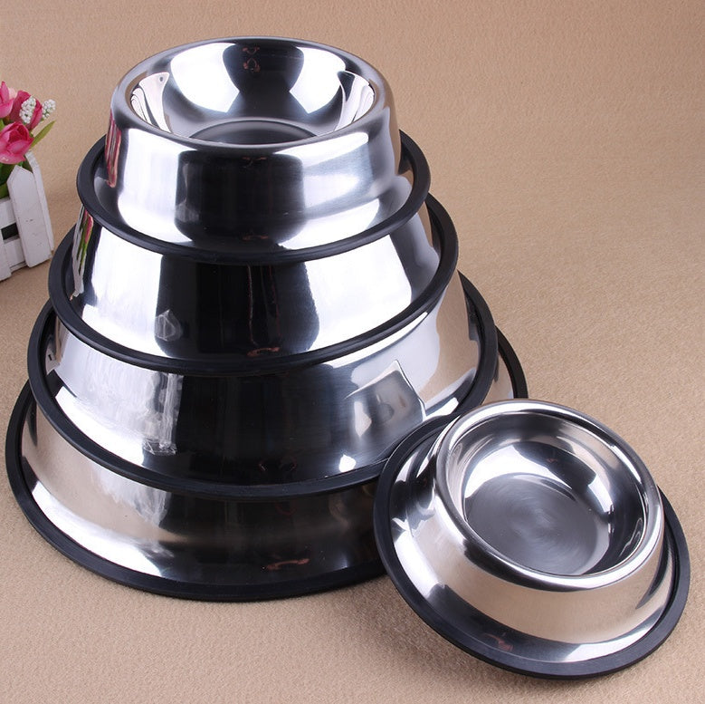 Durable Stainless Steel Pet Bowl – Non-Slip & Safe - Elibark Dog Supplies