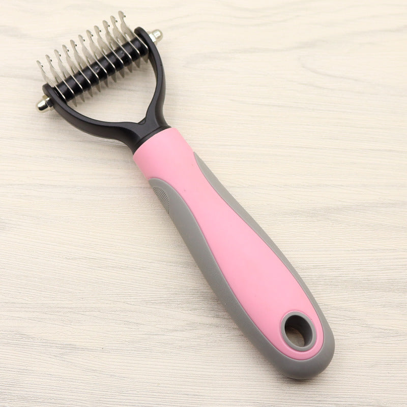 Dog Knot Remover Comb – Stainless Head with Easy-Grip Handle - Elibark Dog Supplies