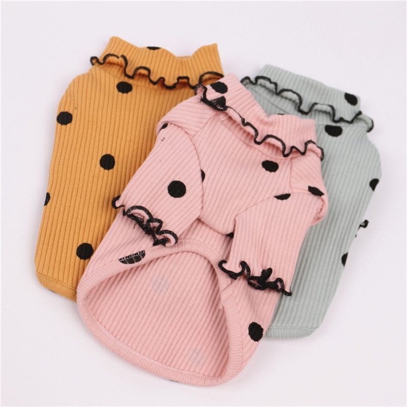Soft & Stylish Polka Dot Dog Shirt with Perfect Fit - Elibark Dog Supplies
