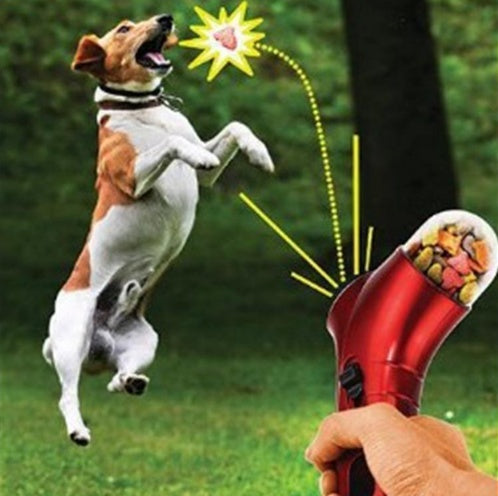 Portable Pet Treat Launcher – Interactive Dog Toy - Elibark Dog Supplies