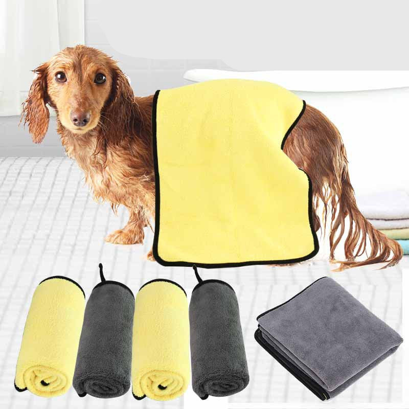 Ultra-Absorbent Nano Fiber Pet Bath Towel – Multi-Size - Elibark Dog Supplies