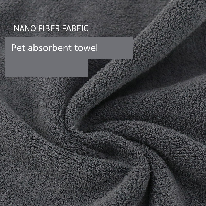 Ultra-Absorbent Nano Fiber Pet Bath Towel – Multi-Size - Elibark Dog Supplies