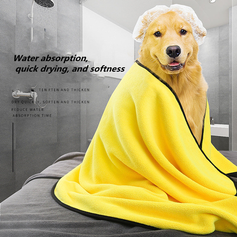 Super Absorbent Microfiber Dog Towel – Soft & Quick-Drying - Elibark Dog Supplies