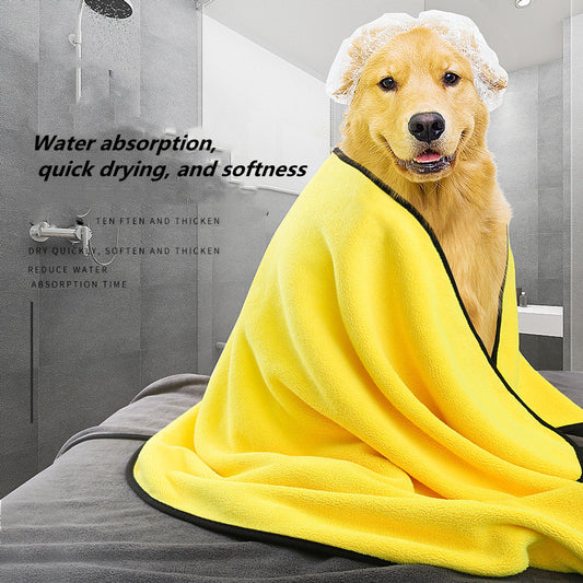 Super Absorbent Microfiber Dog Towel – Soft & Quick-Drying - Elibark Dog Supplies