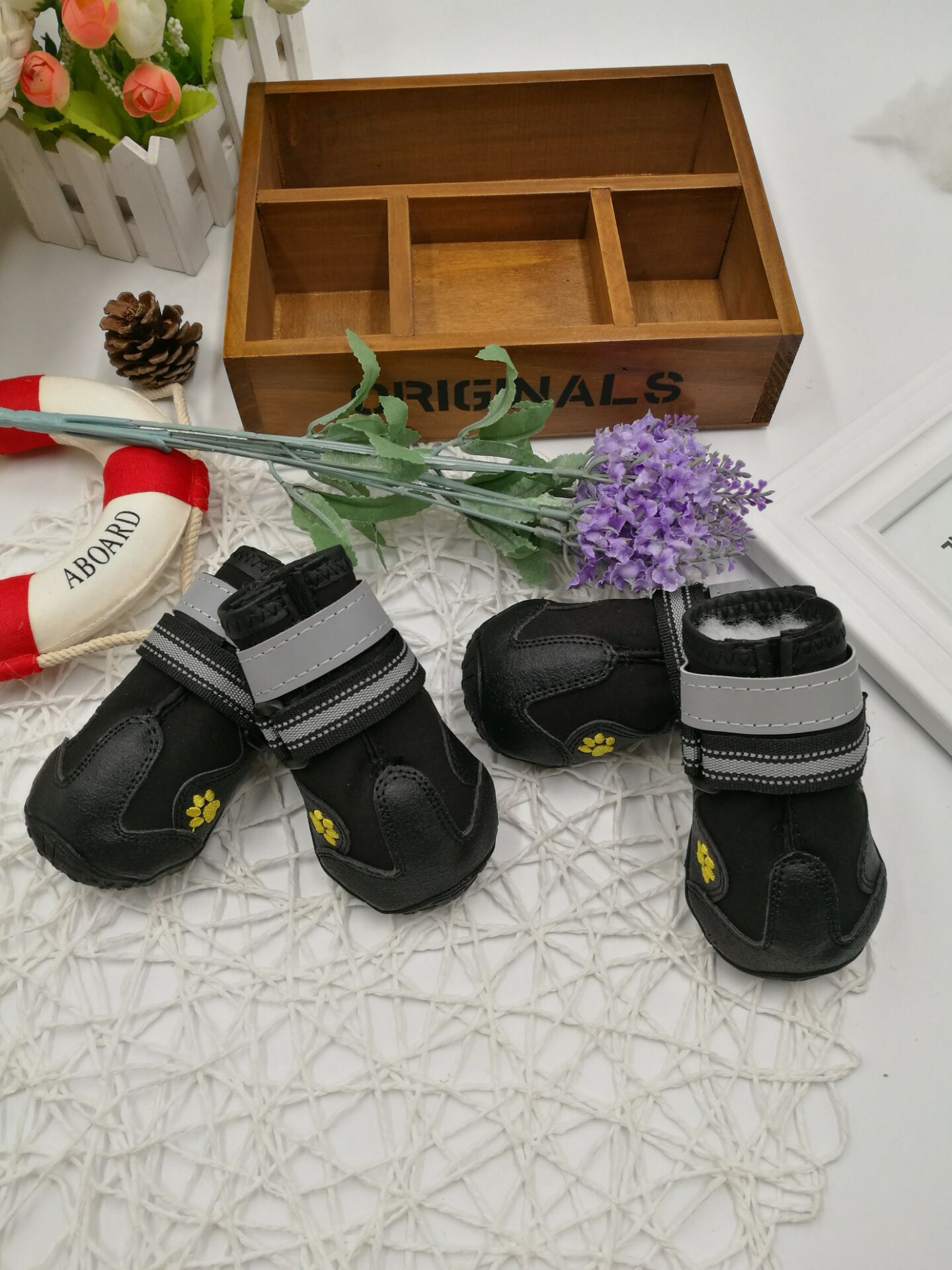 Waterproof Non-Slip Dog Boots with Adjustable Strap - Elibark Dog Supplies