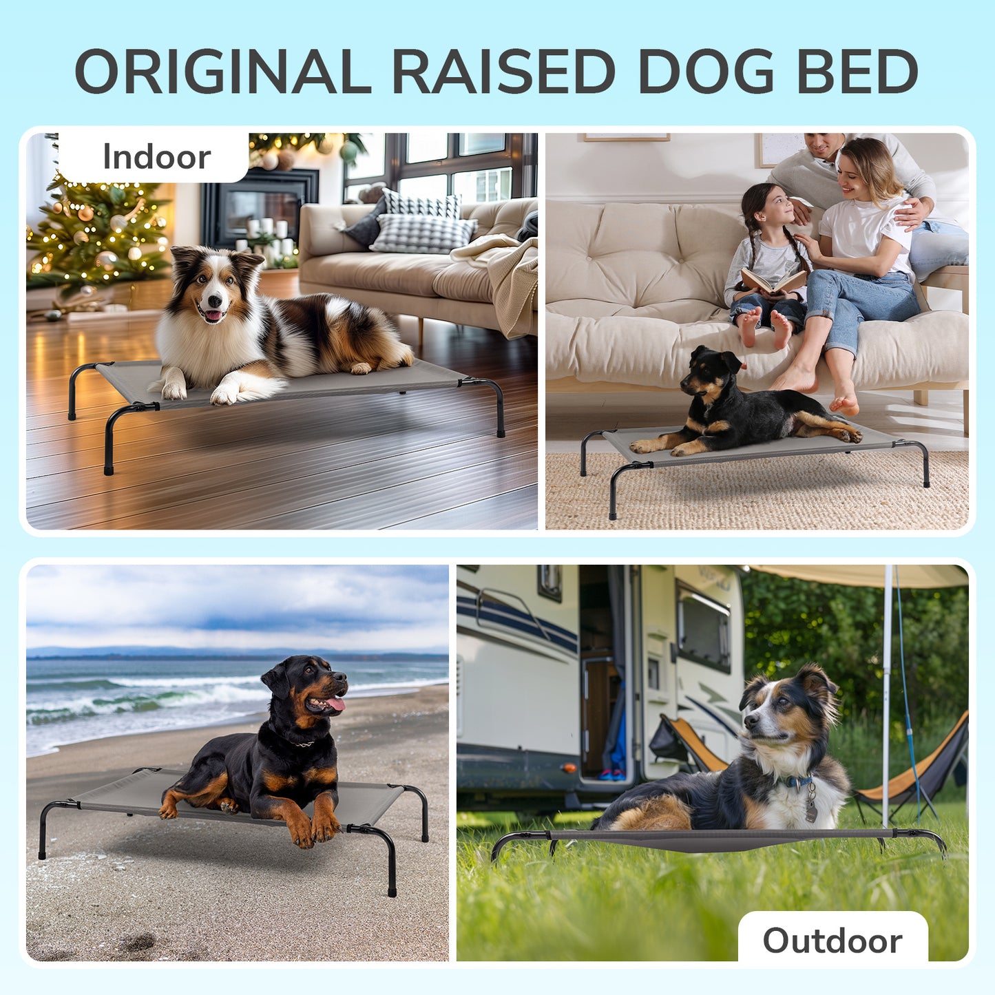 Elevated Dog Bed – Cool, Comfy & Easy to Clean - Elibark Dog Supplies