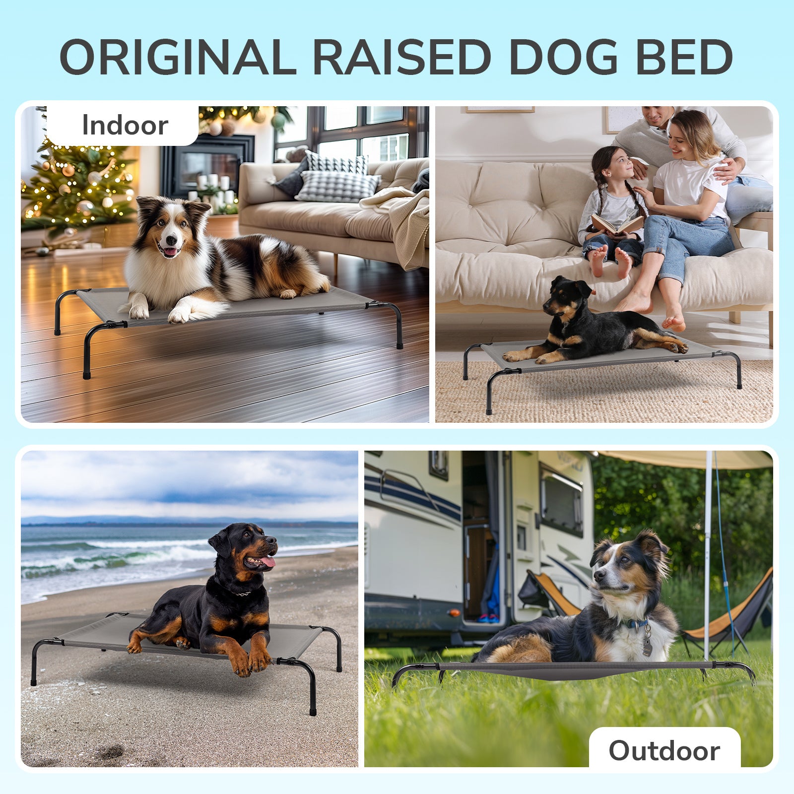 Elevated Dog Bed – Cool, Comfy & Easy to Clean - Elibark Dog Supplies
