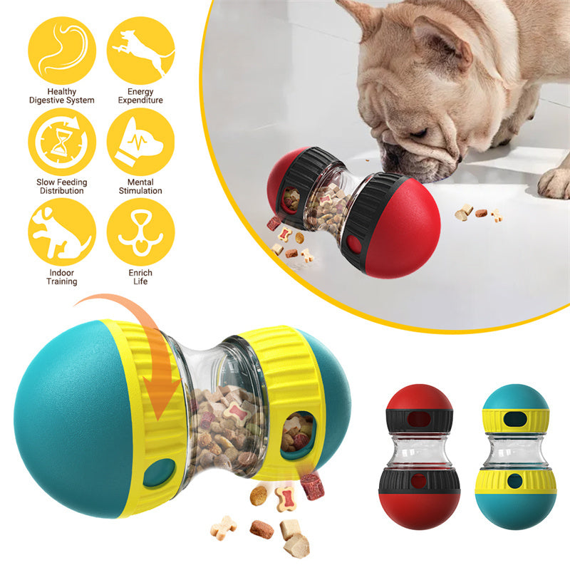 Food Dispensing Dog Toy – Slow Feeder & Puzzle Tumbler - Elibark Dog Supplies