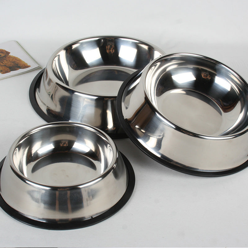 Durable Stainless Steel Pet Bowl – Non-Slip & Safe - Elibark Dog Supplies