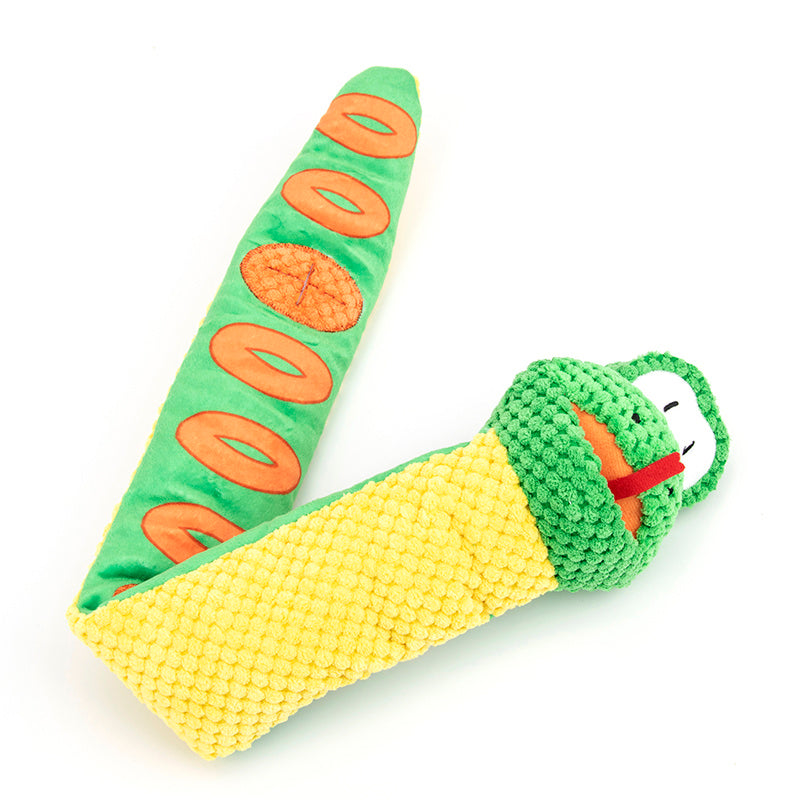 Snake Snuffle Dog Toy – Squeaky Puzzle & Treat Dispenser - Elibark Dog Supplies