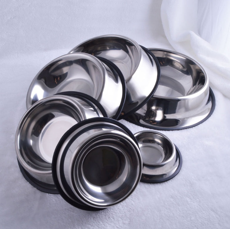 Durable Stainless Steel Pet Bowl – Non-Slip & Safe - Elibark Dog Supplies