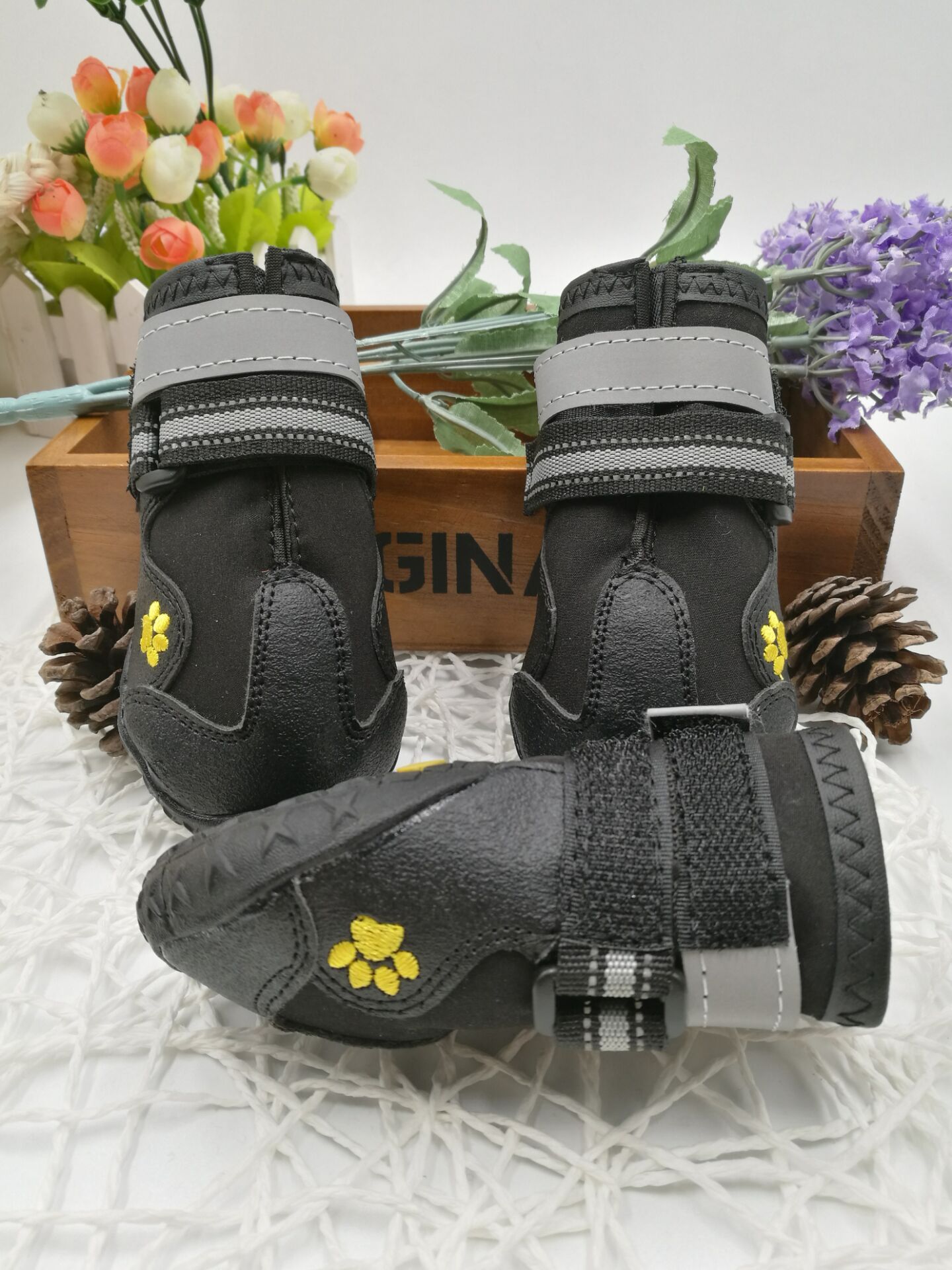 Waterproof Non-Slip Dog Boots with Adjustable Strap - Elibark Dog Supplies
