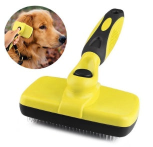 Self-Cleaning Pet Comb – Retractable Brush for Dogs - Elibark Dog Supplies