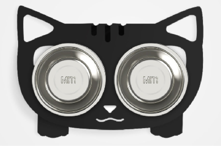 Inclined Stainless Steel Dog Bowl – Anti-Moisture & Stylish - Elibark Dog Supplies