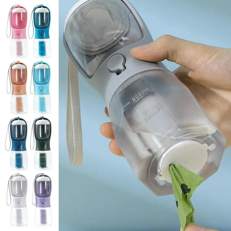 3-in-1 Dog Travel Cup – Water, Food & Waste Bag Dispenser - Elibark Dog Supplies