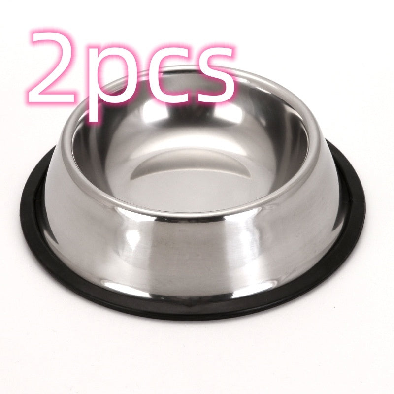 Durable Stainless Steel Pet Bowl – Non-Slip & Safe - Elibark Dog Supplies
