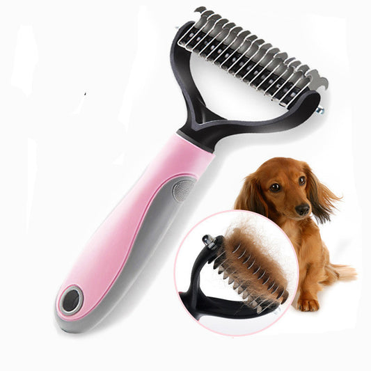 Dog Knot Remover Comb – Stainless Head with Easy-Grip Handle - Elibark Dog Supplies