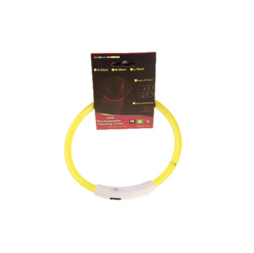LED Dog Collar – USB Rechargeable Safety Light for Night Walks - Elibark Dog Supplies