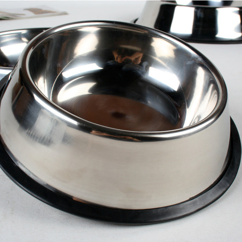 Durable Stainless Steel Pet Bowl – Non-Slip & Safe - Elibark Dog Supplies